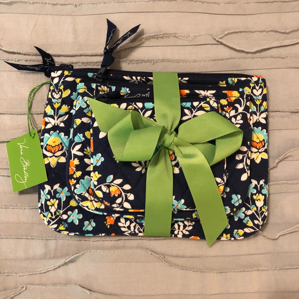 Vera Bradley Cosmetic Bag Trio